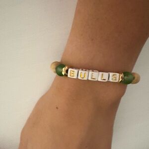 USF Bulls Beaded Bracelet
